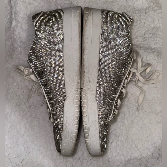 Jessica Simpson Silesta Rhinestone Lace-Up Platform Sneakers - Picture 15 of 17